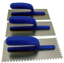 Notch Trowels with Plastic Handle